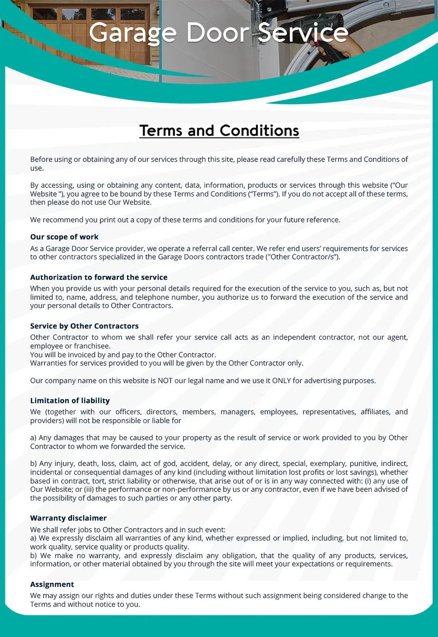 Garage Door Mobile Service Repair Beverly Hills, CA 310-971-4646